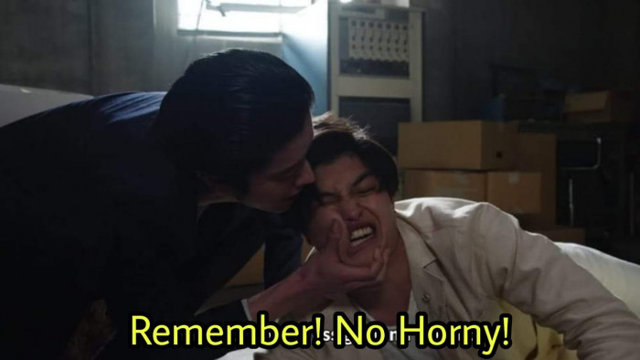Remember! No horny! Girl talking to boy meme