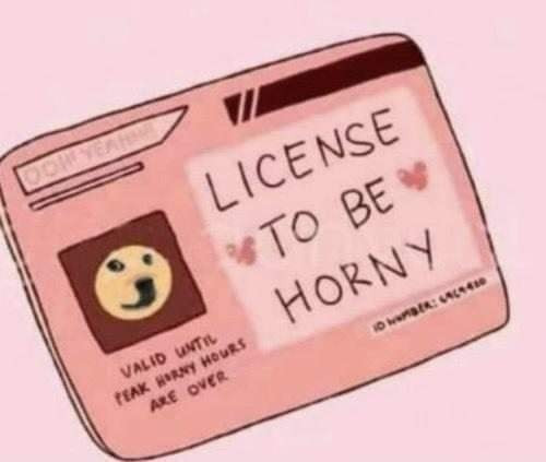 License to be horny